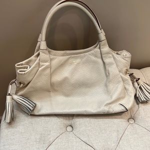 Cream leather Kate Spade handbag
